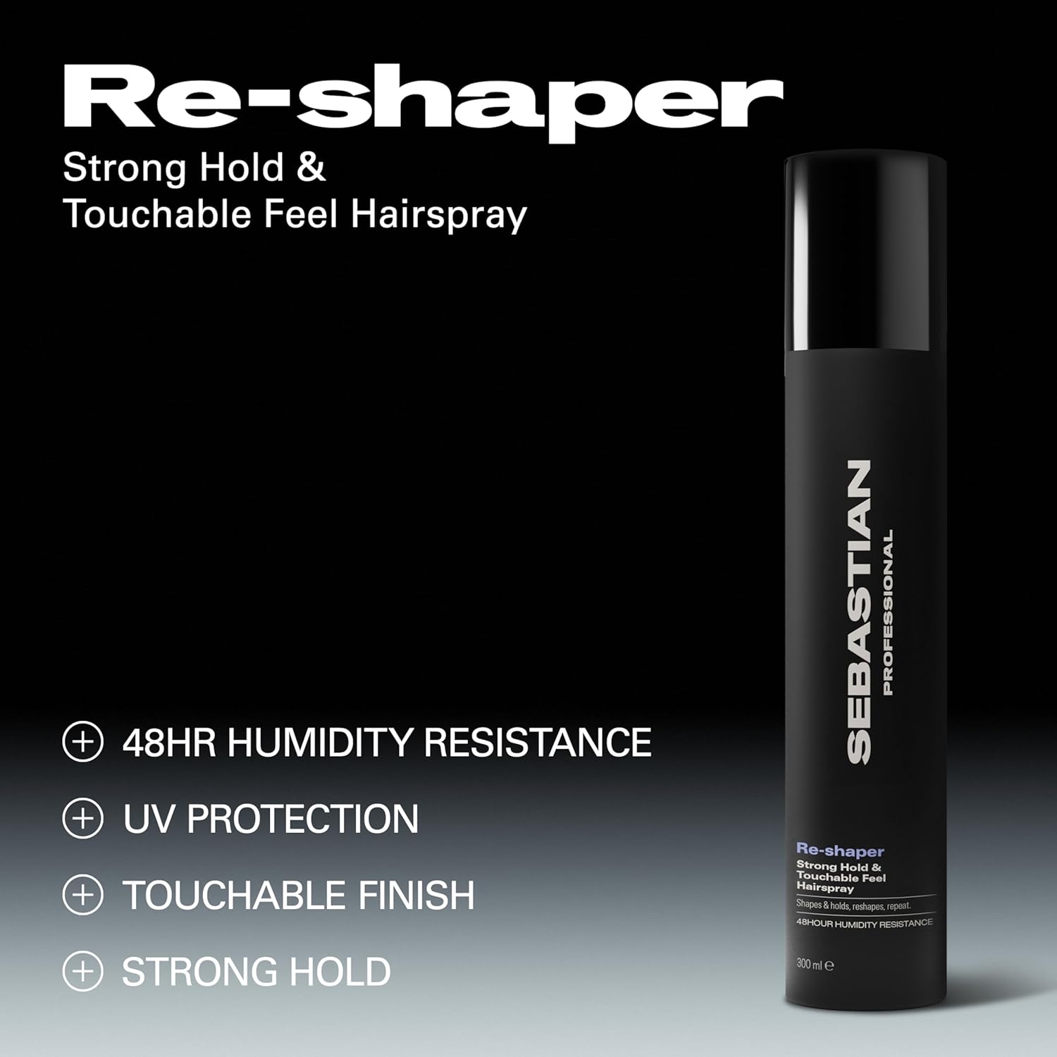 Reshaper Strong Hold and Touchable Feel Hairspray | SEBASTIAN | HAIR STYLING PRODUCTS by SEBASTIAN - SH Salons