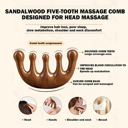Wooden Scalp Massager