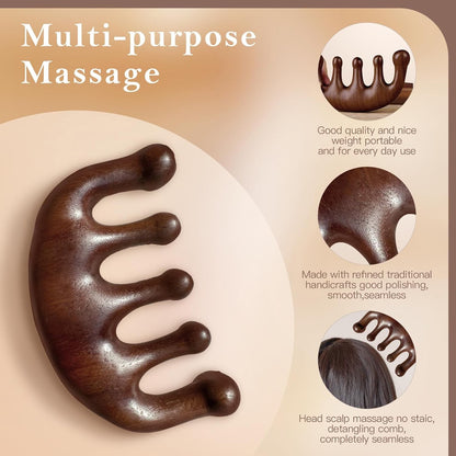 Wooden Scalp Massager