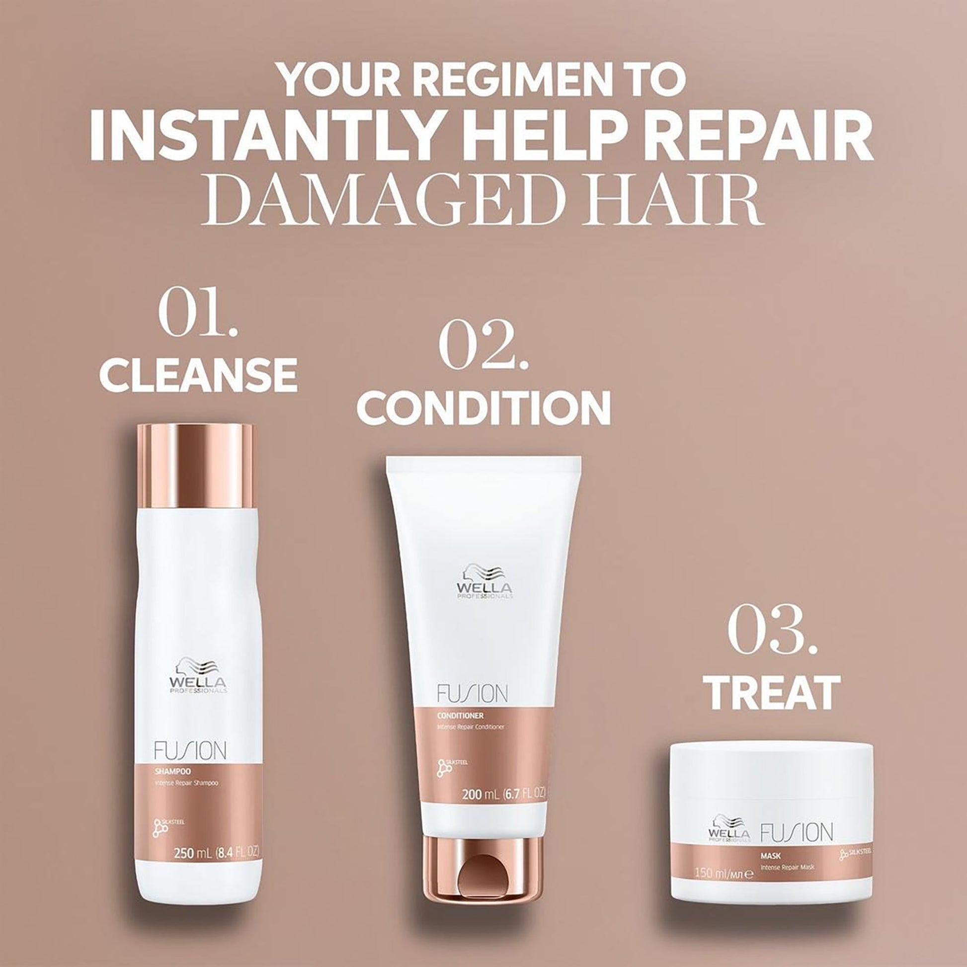 Shampoo | Intense Repair | FusionPLEX | WELLA | SHAMPOO by WELLA PROFESSIONAL - SH Salons