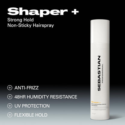 Shaper Plus+ | Strong Flexible - Hold Hairspray | 50 VOC | SEBASTIAN by SEBASTIAN | SH Salons