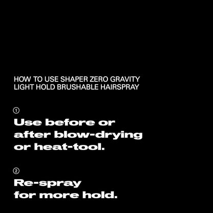 Shaper Zero Gravity | Ultralight Hold Hairspray | SEBASTIAN by SEBASTIAN | SH Salons