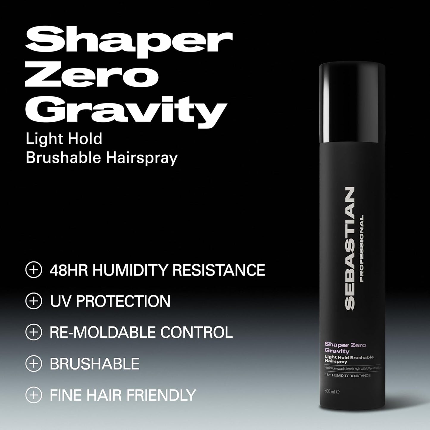 Shaper Zero Gravity | Ultralight Hold Hairspray | SEBASTIAN by SEBASTIAN | SH Salons