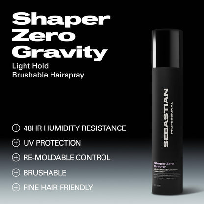 Shaper Zero Gravity | Ultralight Hold Hairspray | SEBASTIAN by SEBASTIAN | SH Salons