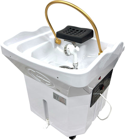 SSW - 6114P | PORTABLE | Head Massage | Water Circulation | Korean Japanese Head Spa Shampoo Bowl - SH Salons