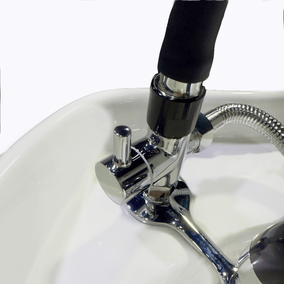 SSW Cloudburst Halo Head Spa Conversion Kit with UPC Faucet - Plumbed by SSW | SH Salons