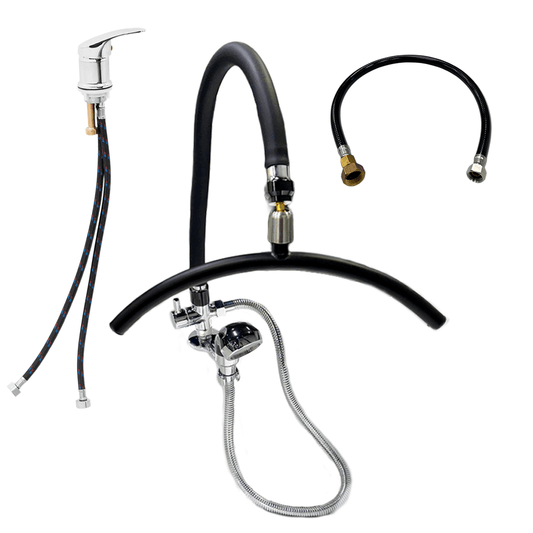 SSW Cloudburst Halo Head Spa Conversion Kit with UPC Faucet - Plumbed by SSW | SH Salons