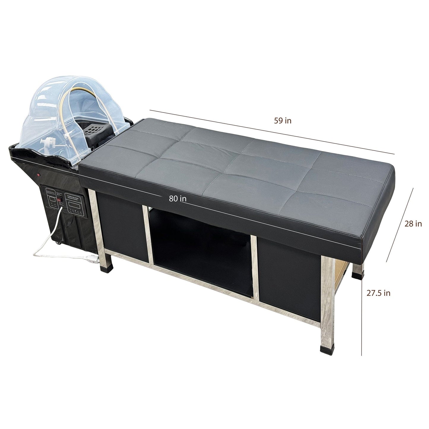 SSW8750P | Japanese Spa Bed with Head Spa Bowl | NON - PLUMBED | Water Circulation | Shampoo Unit | SSW - SH Salons