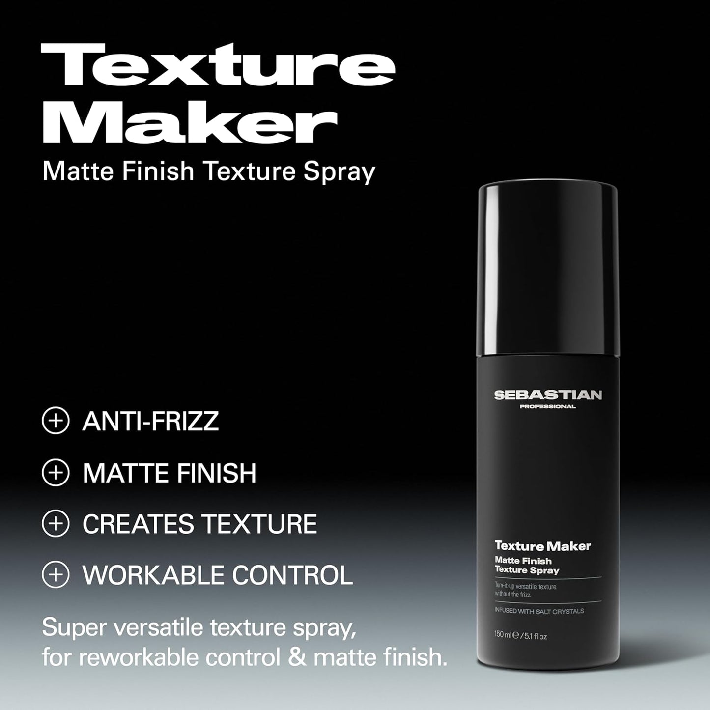 Texture Maker | Matte Finish Texture Spray | SEBASTIAN by SEBASTIAN | SH Salons