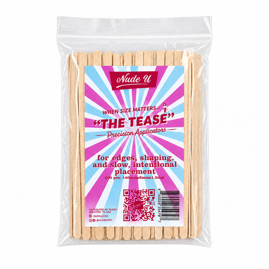 "The Tease" Small Precision Wax Applicator | 200 Pack | Face and Body Waxing | NUDE U | WAXING KITS & SUPPLIES by NUDE U - SH Salons
