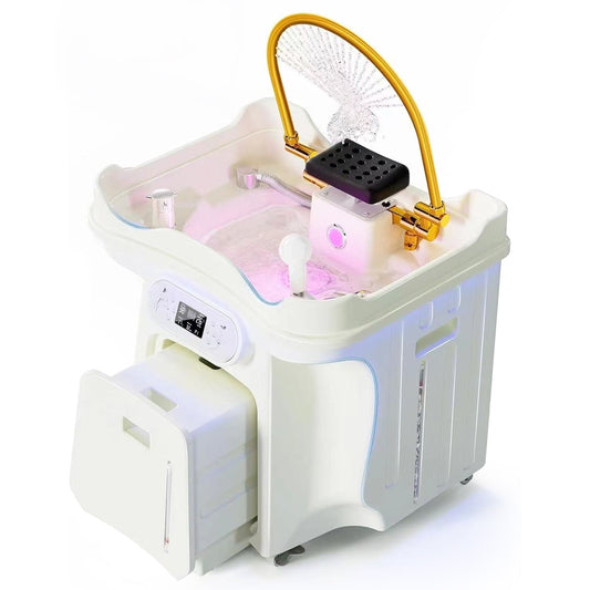 TL06 | Non - Plumbed | New Portable Japanese/Korean Head Spa Shampoo Bowl — Massage & Water Circulation | SSW | Head Spa Beds (Non - Plumbed) by SSW - SH Salons