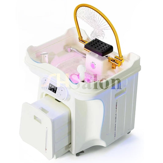 TL06 | Non - Plumbed | New Portable Japanese/Korean Head Spa Shampoo Bowl — Massage & Water Circulation | SSW | Head Spa Beds (Non - Plumbed) by SSW - SH Salons