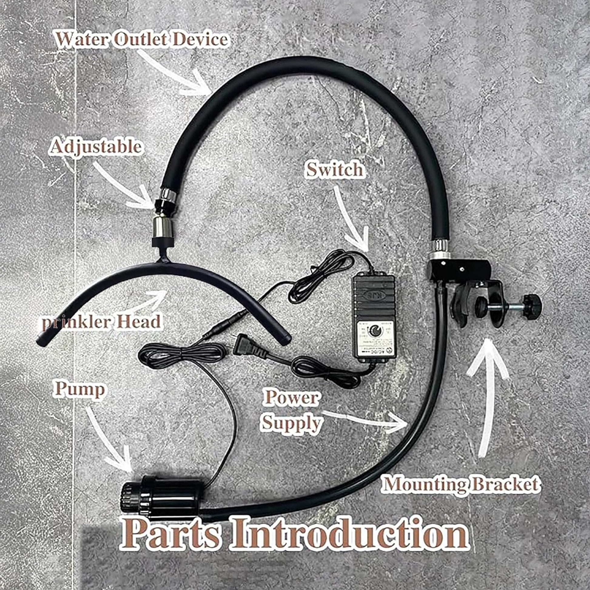 Waterfall Attachment for Shampoo Bowls | NO PLUMBED | Arched Head Spa | Faucet by SSW - SH Salons