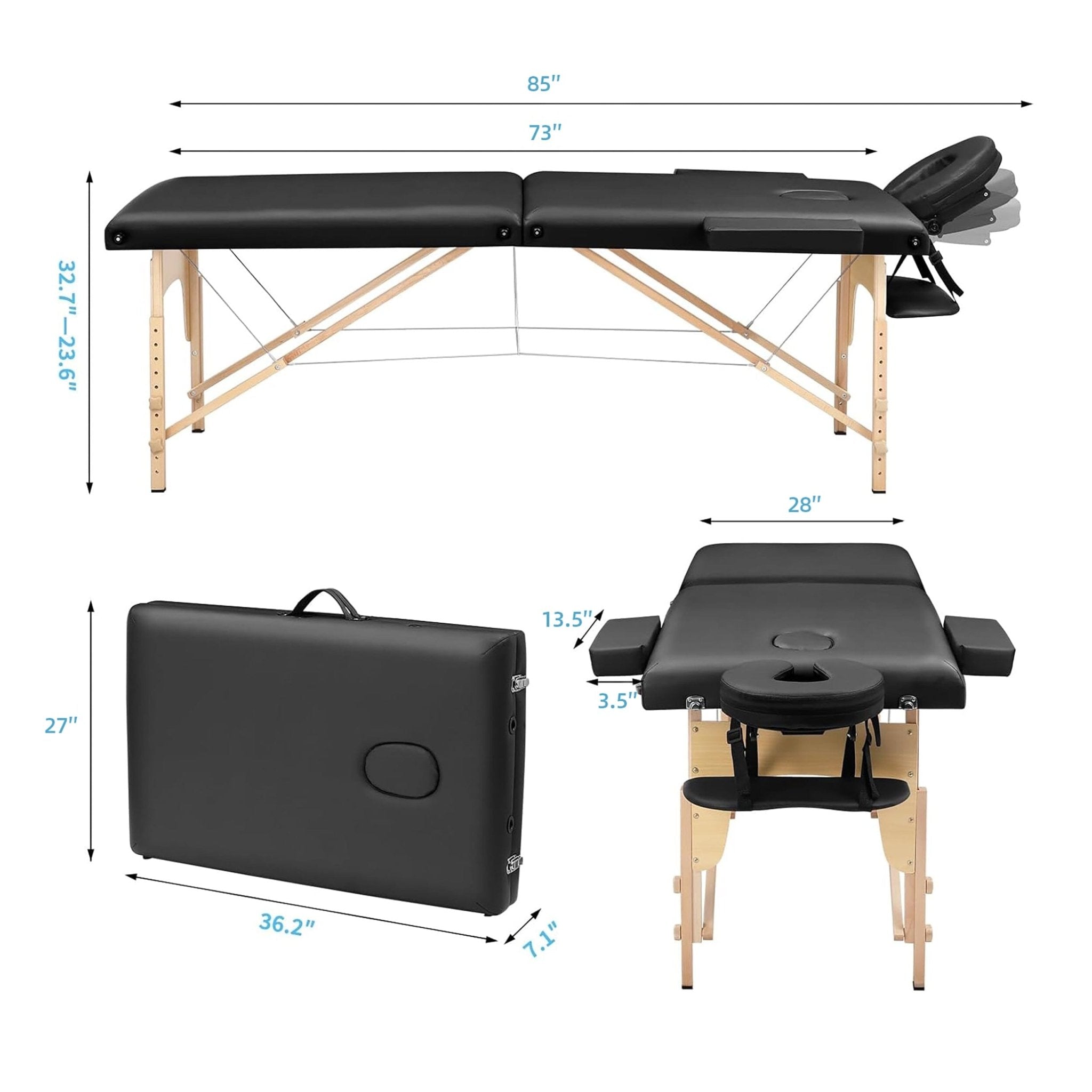 XL - K04 | XL Portable Massage Bed by SSW | SH Salons