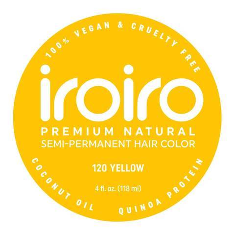 120 YELLOW | Semi-Permanent Hair Color | 4oz | IROIRO - SH Salons