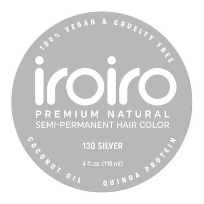 130 SILVER | Semi-Permanent Hair Color | 4oz | IROIRO - SH Salons