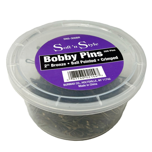300 Bobby Pins | 2" | Ball Pointed | Crimped | SOFT N STYLE - SH Salons