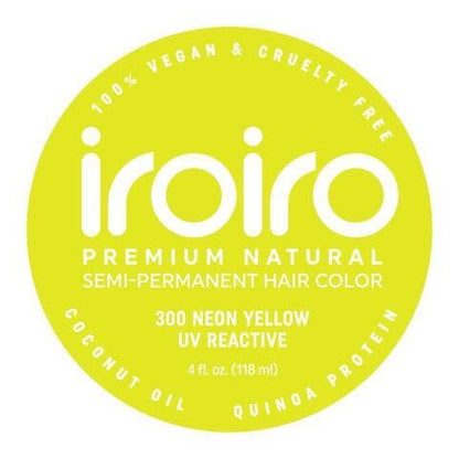 300 NEON YELLOW | Semi-Permanent Hair Color | 4oz | IROIRO - SH Salons