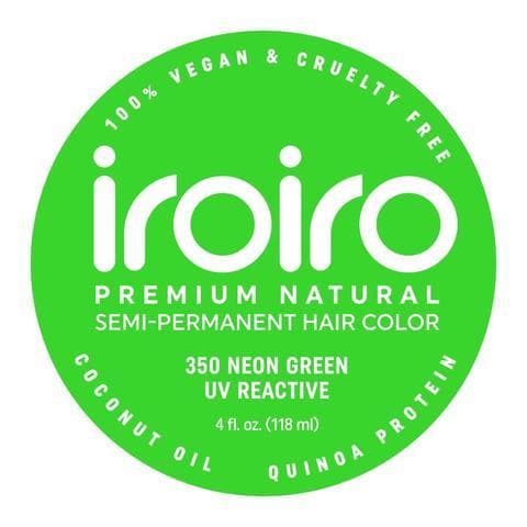 350 NEON GREEN | Semi-Permanent Hair Color | 4oz | IROIRO - SH Salons
