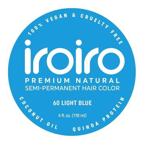 60 LIGHT BLUE | Semi-Permanent Hair Color | 4oz | IROIRO - SH Salons