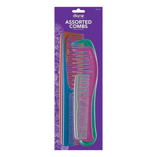 Assorted Combs | 6 Pack | DBC047 | DIANE - SH Salons