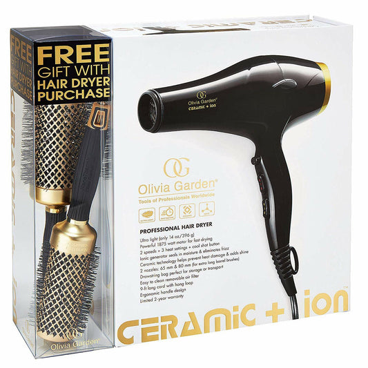 Ceramic+Ion Professional Hair Dryer | with Free Gift | OLIVIA GARDEN - SH Salons