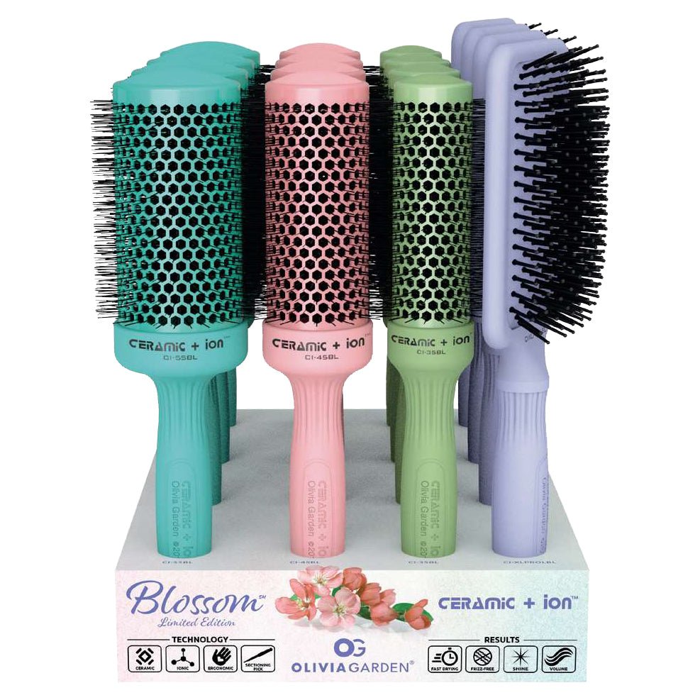 CI35BL - 1 3/8" | Ceramic + Ion | Blossom Collection | Limited Edition | OLIVIA GARDEN - SH Salons
