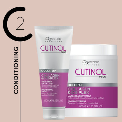 Color Up Protective Mask | Collagen & C3-Plex | 8.45 fl.oz. | Cutinol Plus | OYSTER - SH Salons