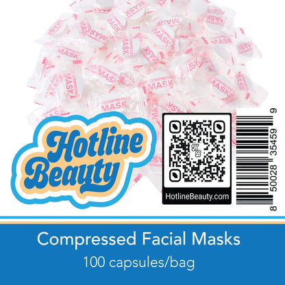 Compressed Facial Masks | 100 Pack | HOTLINE BEAUTY - SH Salons
