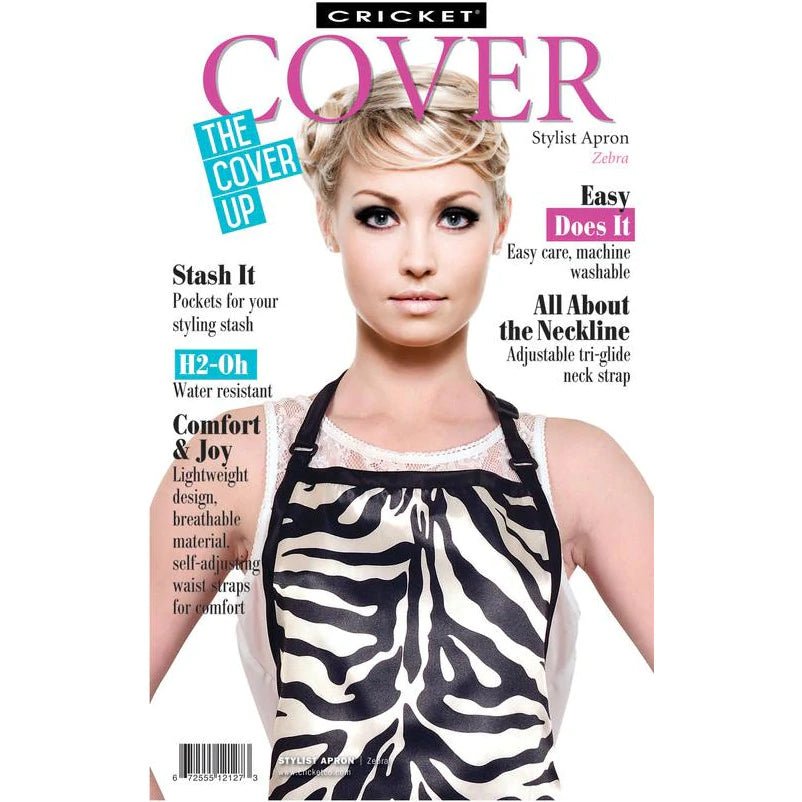 Cover Zebra Stylist Apron | CRICKET - SH Salons