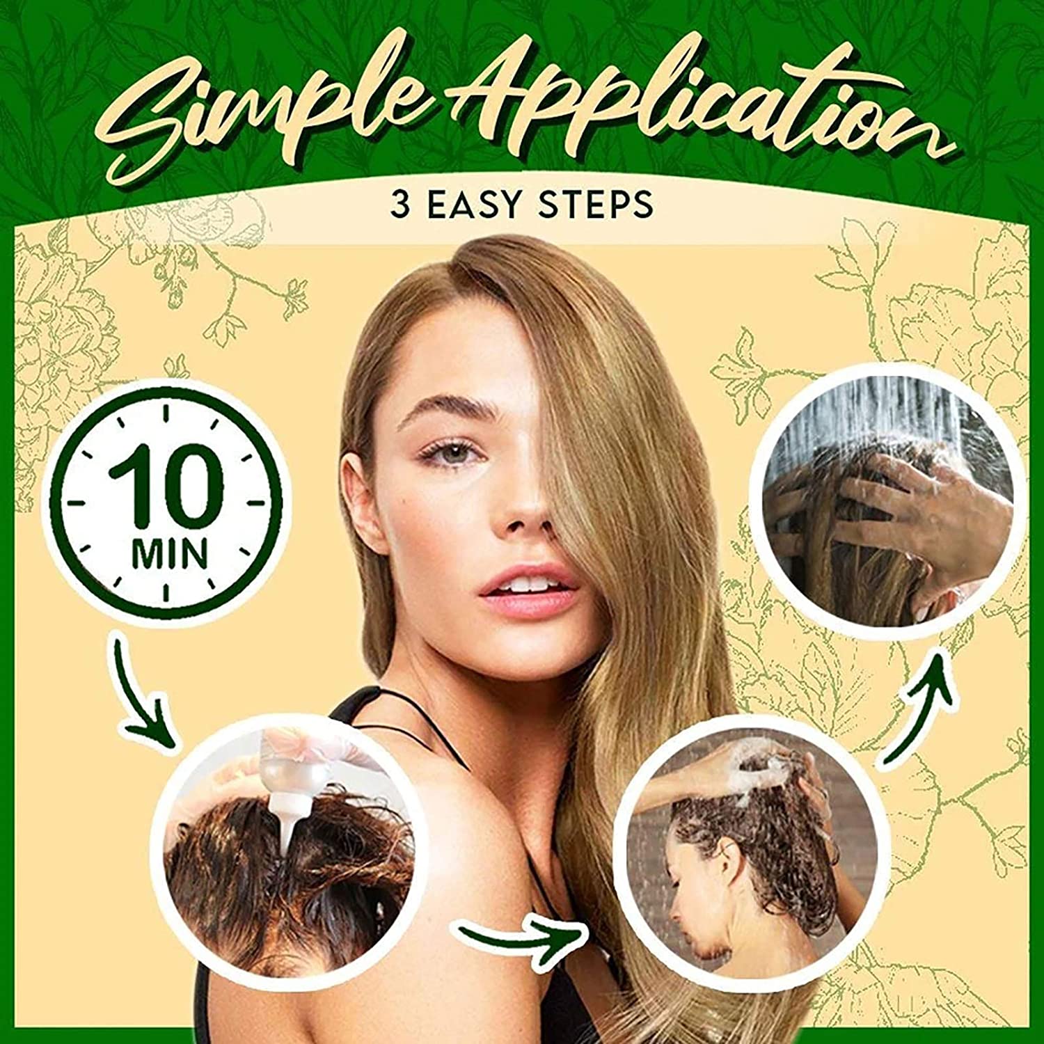 Dark Coffee Hair Color Shampoo | 3 in 1 with a FREE Pair of Gloves | 500ml / 16.9 Fl Oz | Grey Hair Coverage | AUGEAS - SH Salons