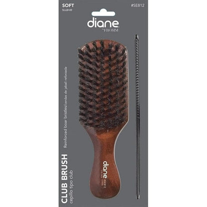 DIANE REINFORCED BOAR CLUB BRUSH with Free 7" Styling Comb | DIANE - SH Salons