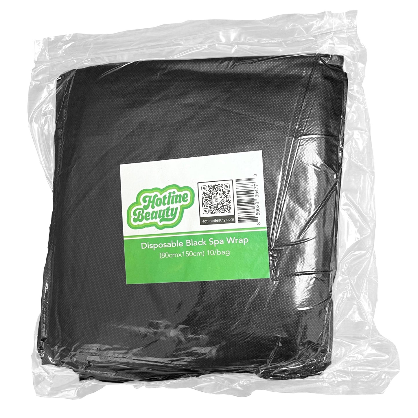 Disposable Black Spa Wrap | 10 Pack | 80x150cm | HOTLINE BEAUTY - SH Salons
