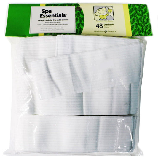 Disposable Headbands with Velcro Closure | 48 Count | Spa Essentials | GRAHAM BEAUTY | Towels by GRAHAM BEAUTY - SH Salons