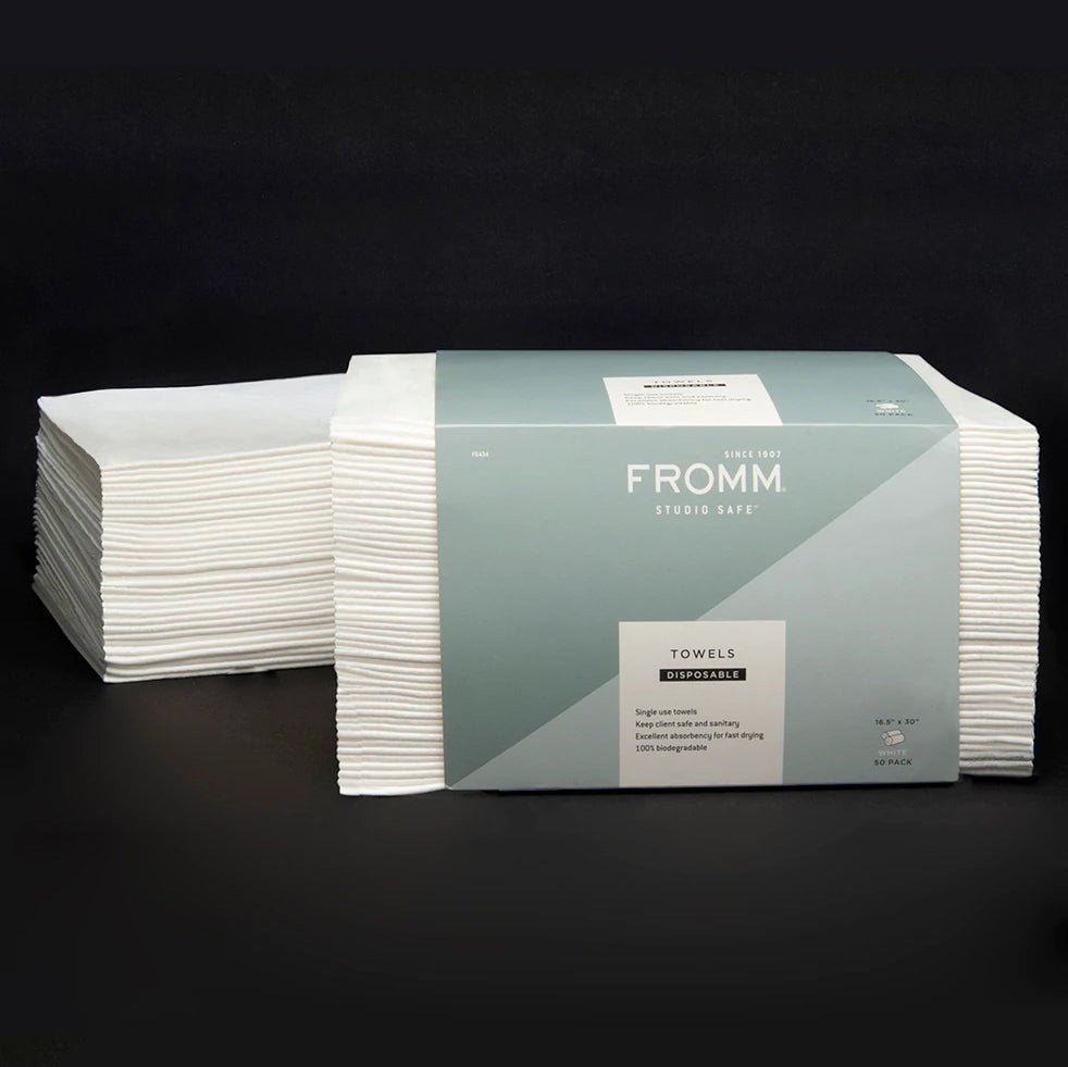 Disposable Salon Towels | White | 50 PACK | F6434 | FROMM - SH Salons