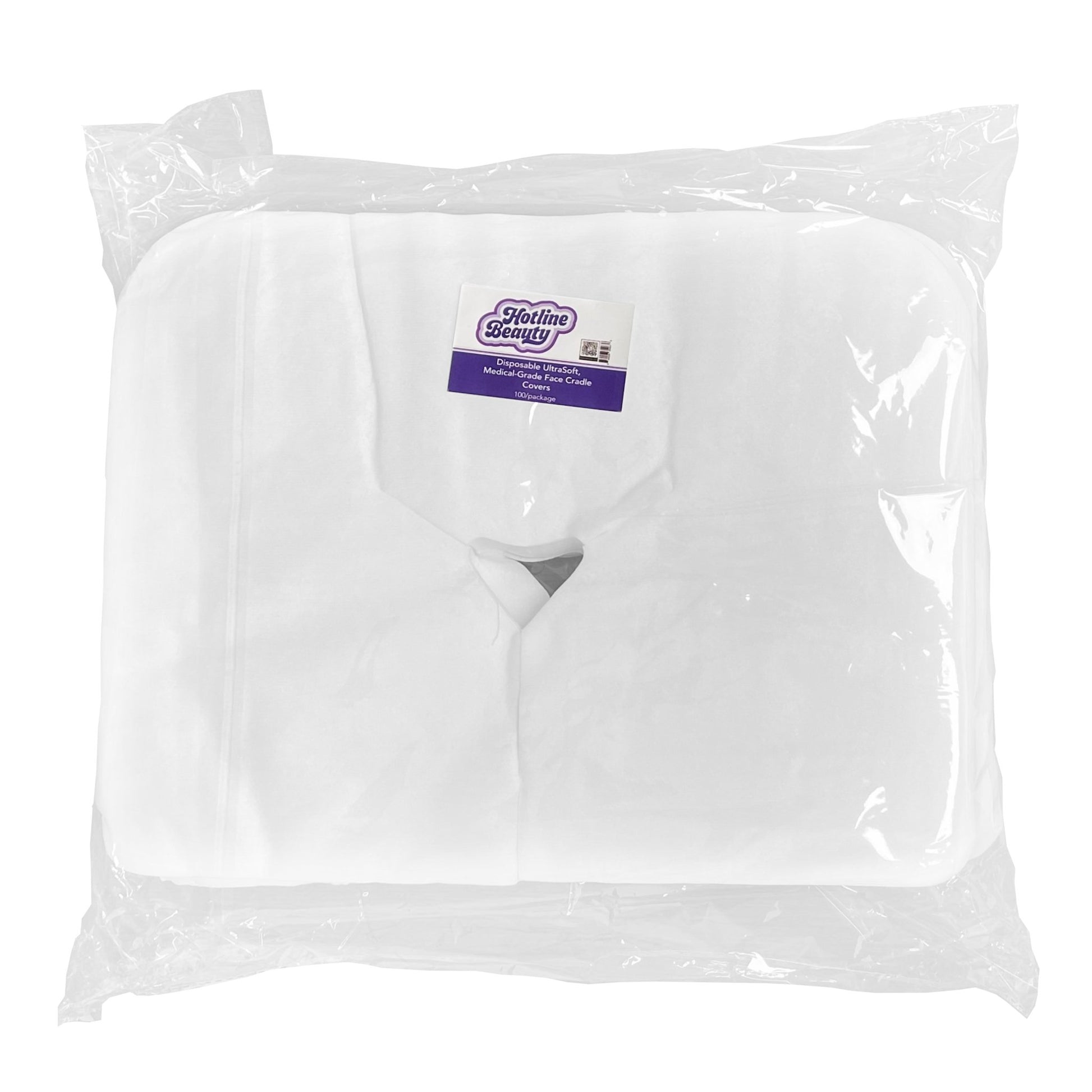 Disposable UltraSoft | Medical-Grade Face Cradle Covers | 100 Pack | HOTLINE BEAUTY - SH Salons