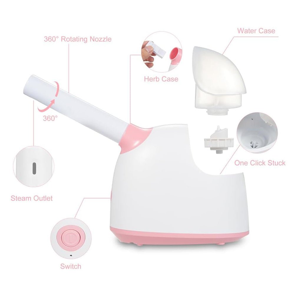 Facial Steamer | Ionic Portable Face Steamer with 360° Rotatable Sprayer | AVYO - SH Salons
