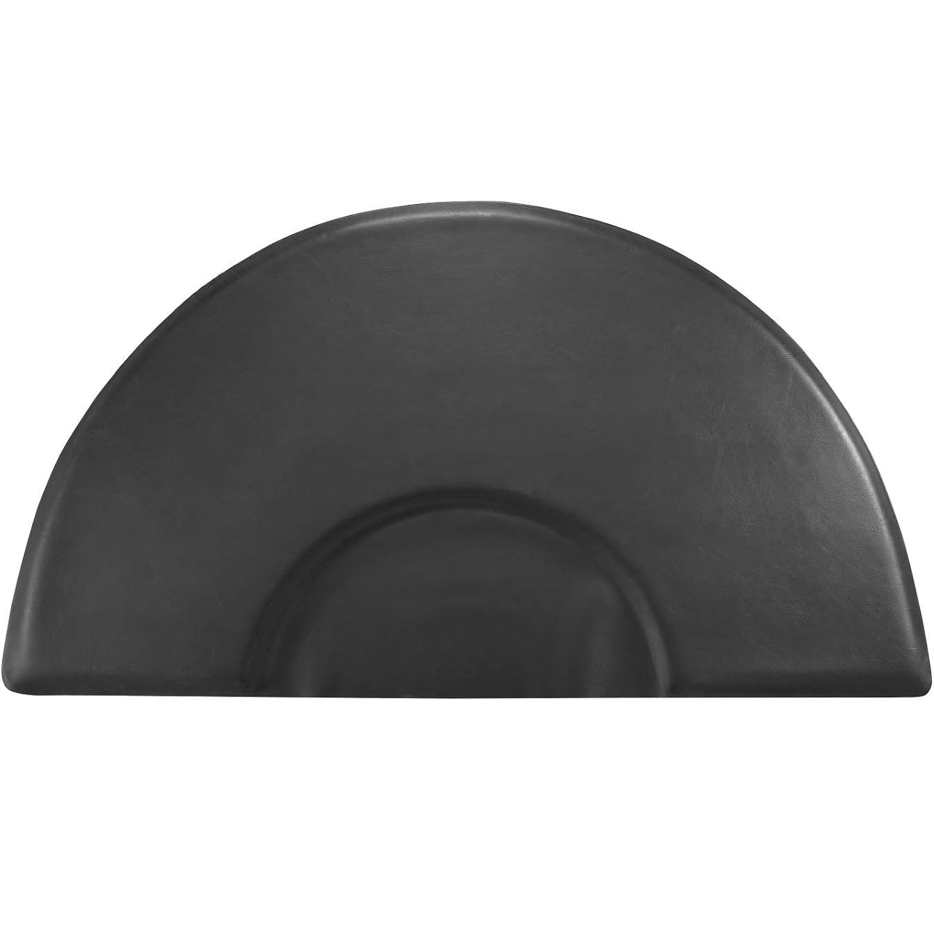Floor Mat 3'x 5' | 1 inch Thick | Semi Circle | BS3050S1 | Cut - Out for Barber or Salon Station | Slip Resistant | Black | HOTLINE BEAUTY by SSW | SH Salons