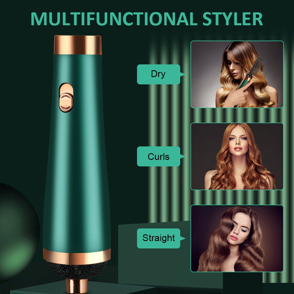 Air curler outlet hair dryer