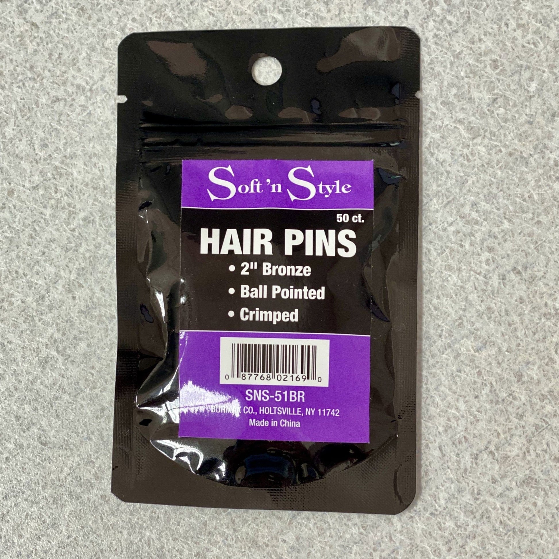 Hair Pins | 2" | 50ct | SNS-51BR | SOFT N STYLE - SH Salons