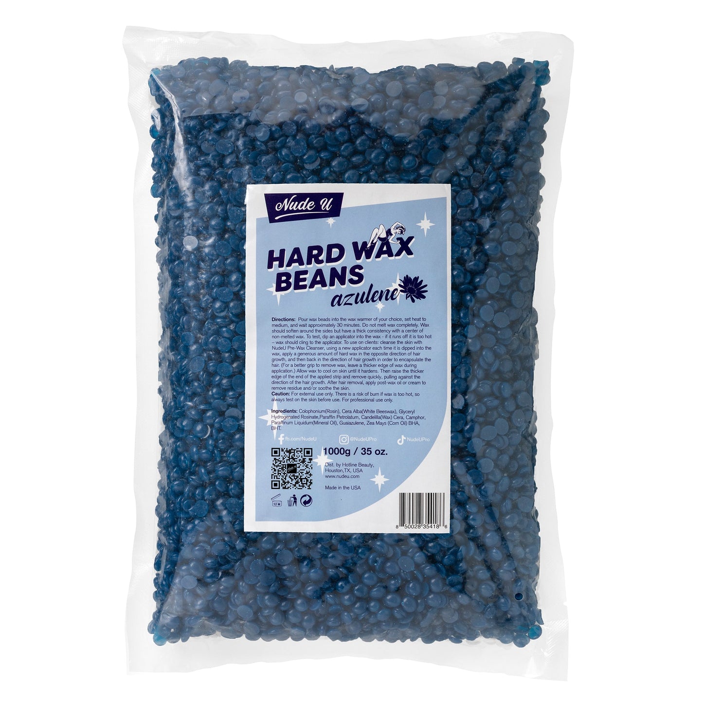 Hard Wax Beans | Azulene | NUDE U - SH Salons