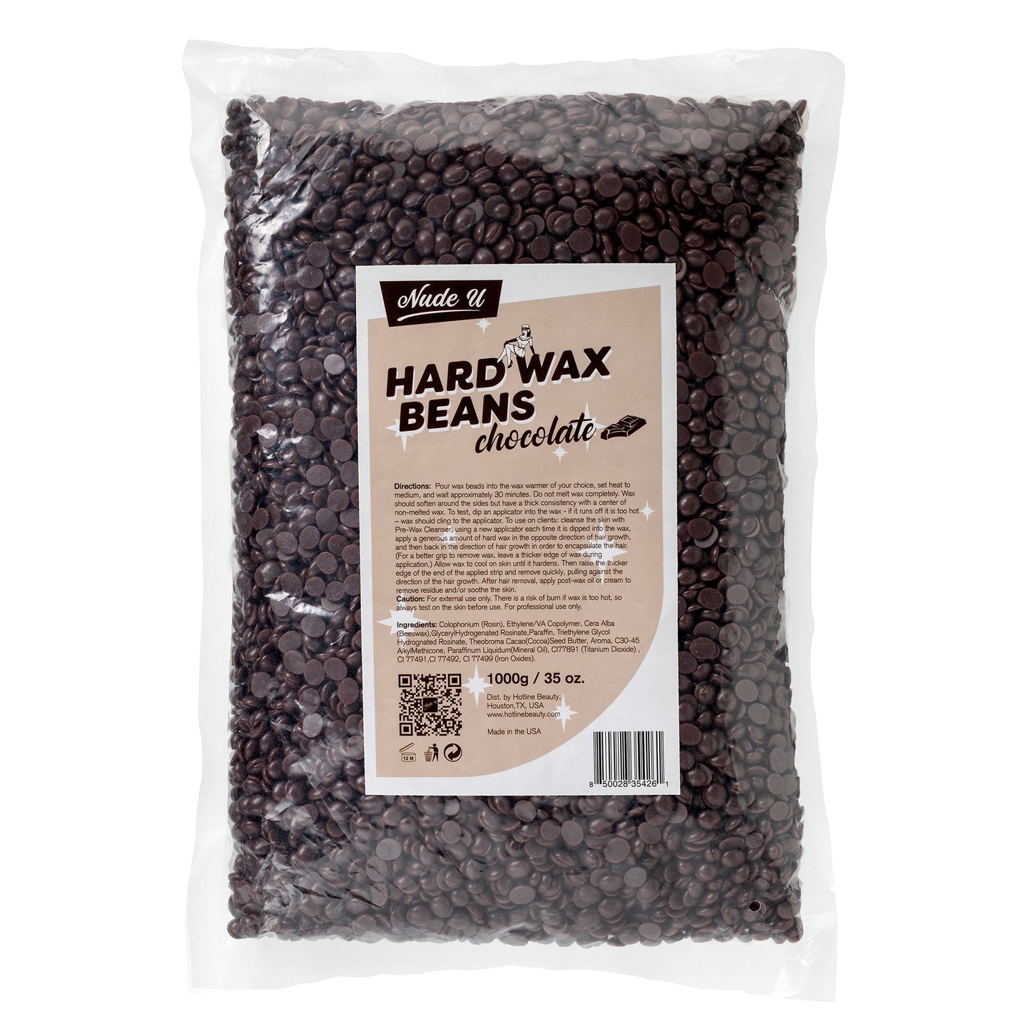 Hard Wax Beans | Chocolate | NUDE U - SH Salons