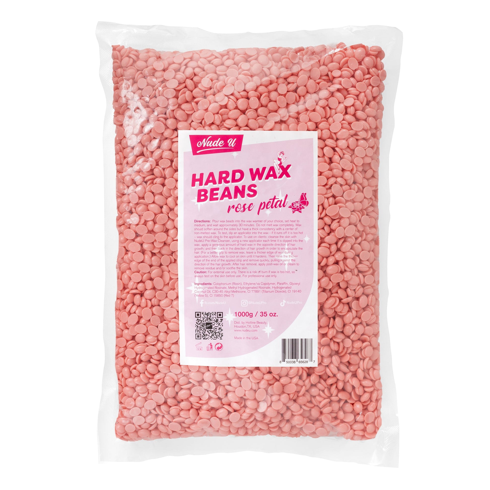 Hard Wax Beans | Rose Petal | NUDE U - SH Salons