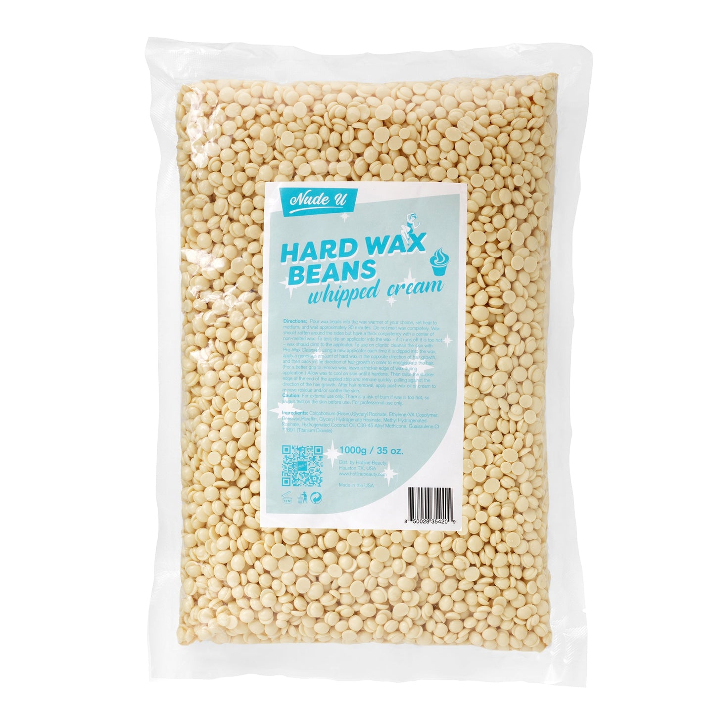 Hard Wax Beans | Whipped Cream | NUDE U - SH Salons
