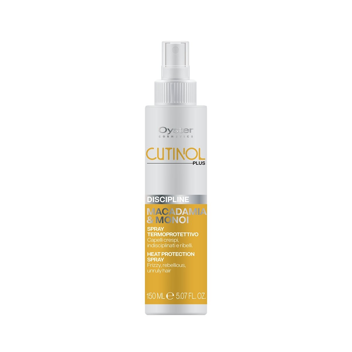 Heat Protection Spray | Discipline | Macadamia & Monoi | 5.07 fl.oz. | Cutinol Plus | OYSTER - SH Salons