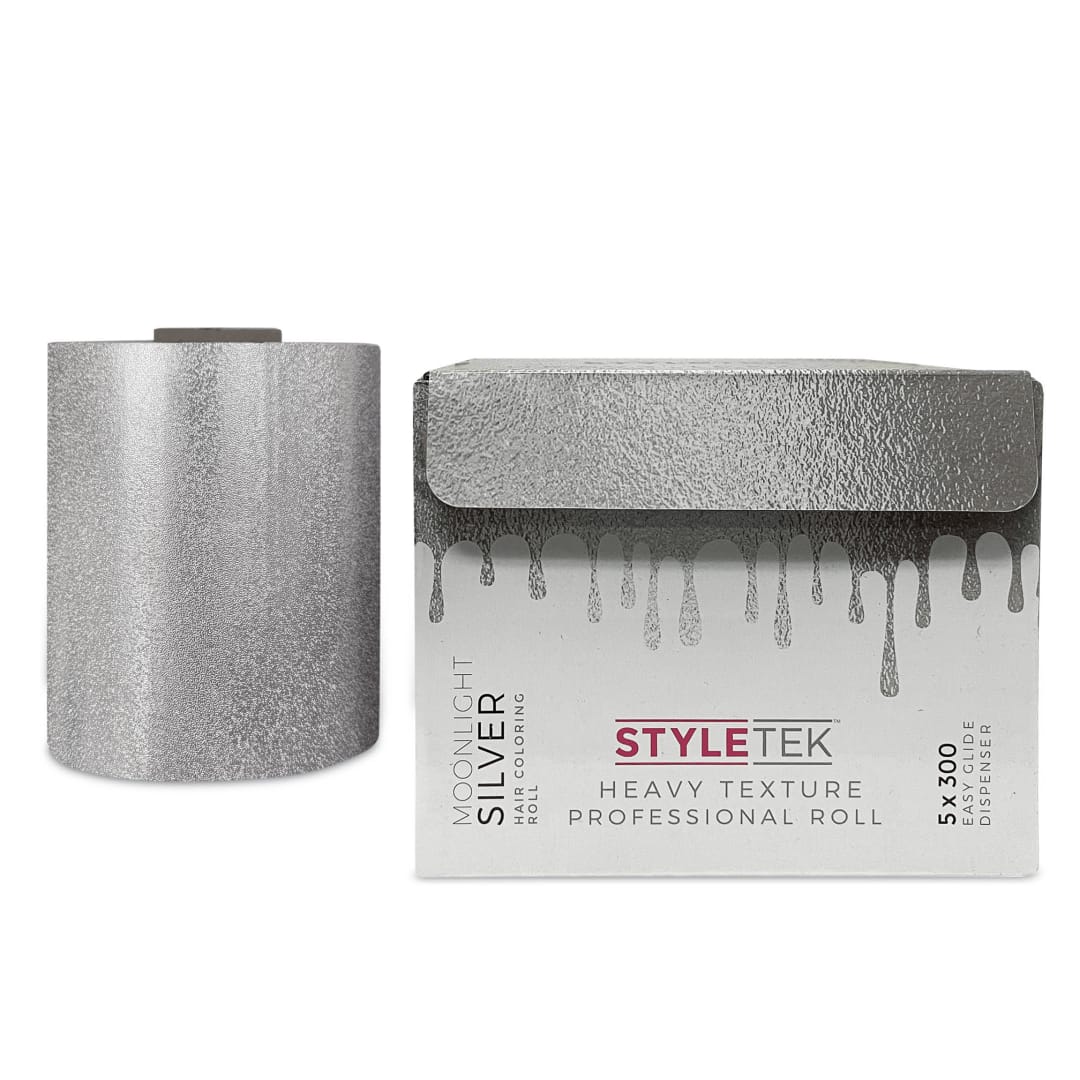 Heavy Texture Professional Roll | 5x300FT | Moonlight Silver | Hair Coloring Roll | STYLETEK - SH Salons