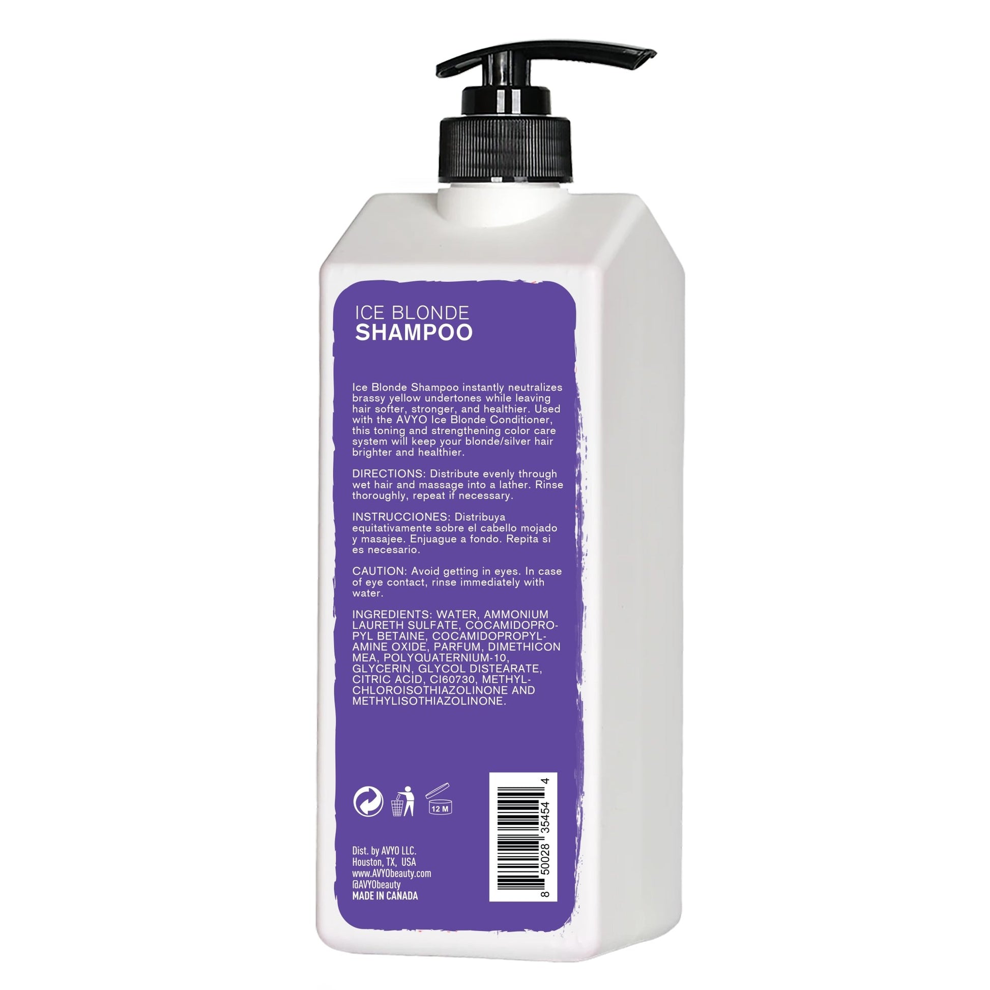 Ice Blonde Shampoo | 16.9 fl. oz. | AVYO - SH Salons