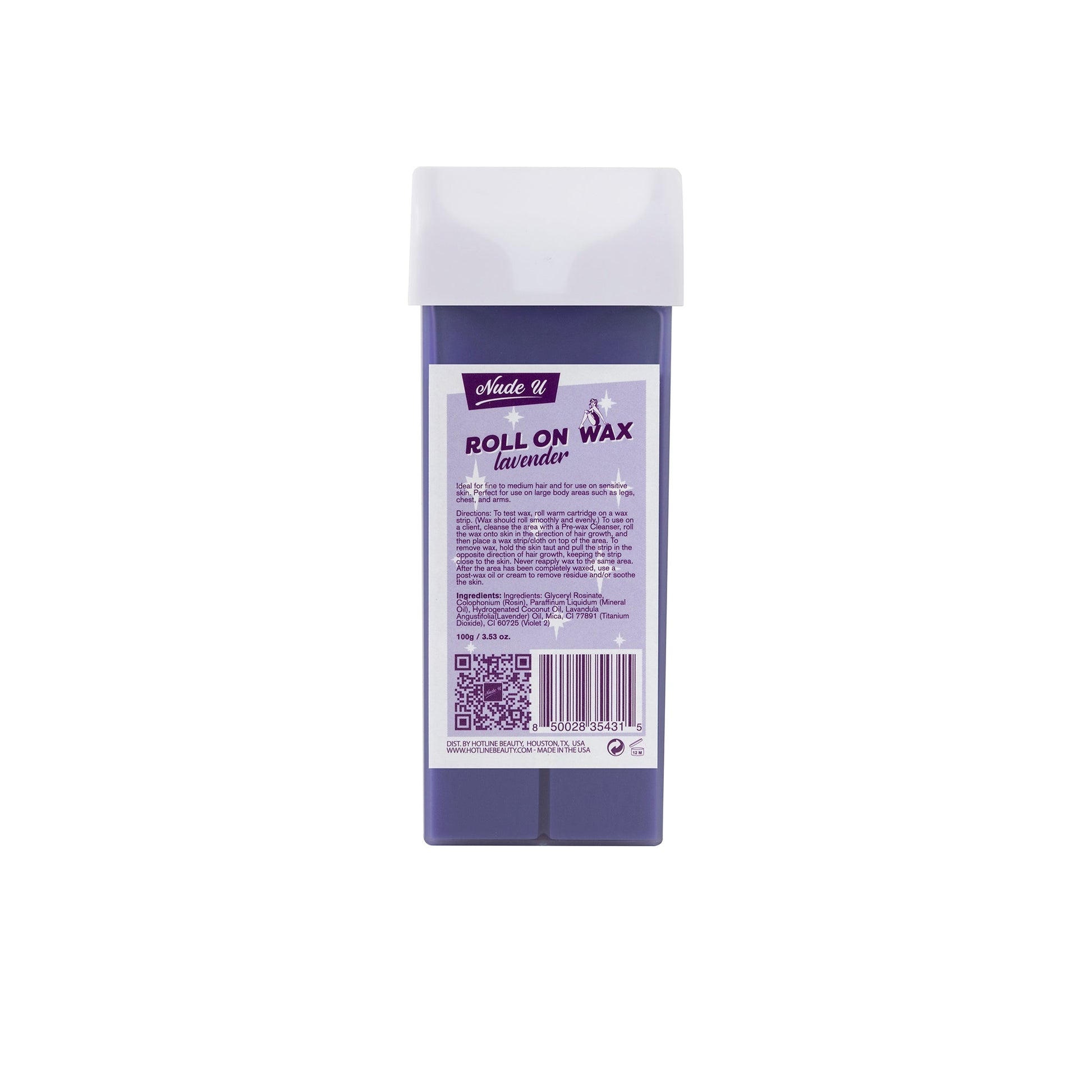 Lavender | Roll-on Depilatory Wax Cartridge | NUDE U - SH Salons