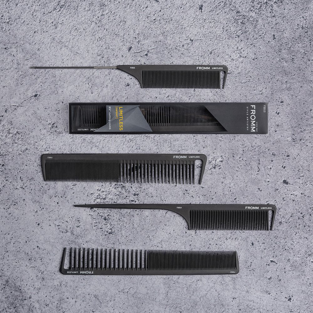 LIMITLESS 9" CARBON PIN TAIL COMB | F3015 | FROMM - SH Salons