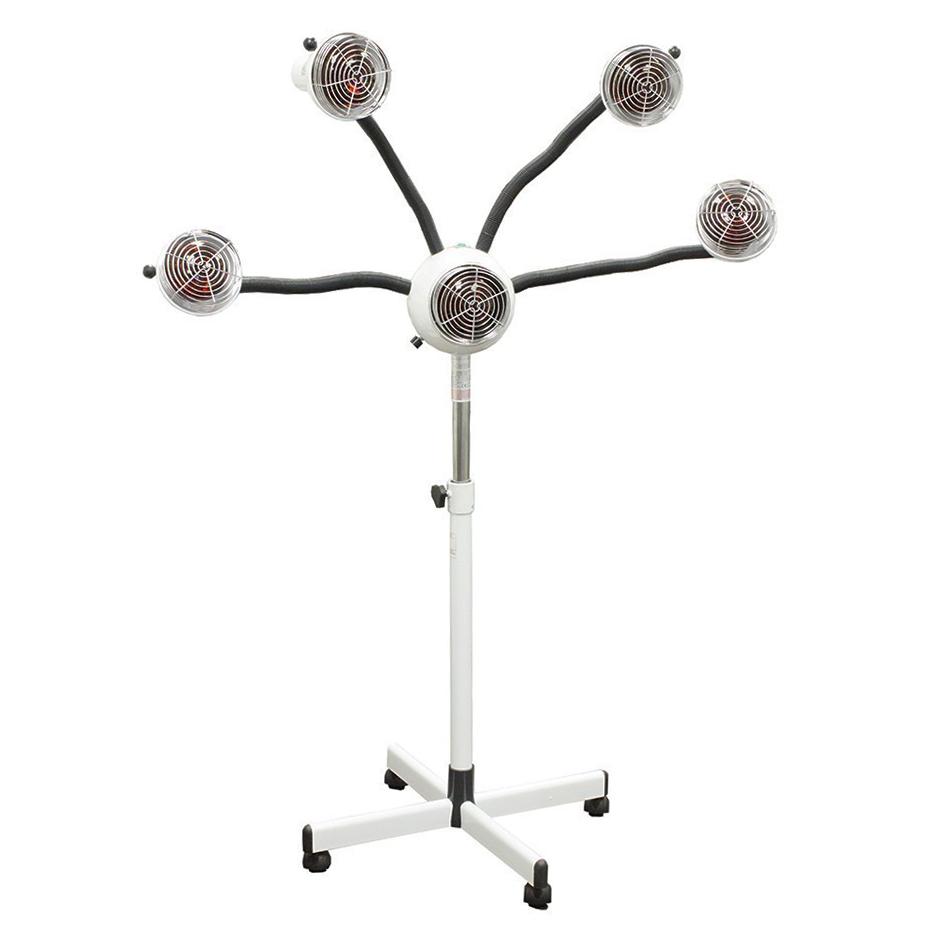 M-1019 | 5 Head Near-Infrared Lamp With Flexible Arms | Barber and Stylist Hair Salon Accessories - SH Salons